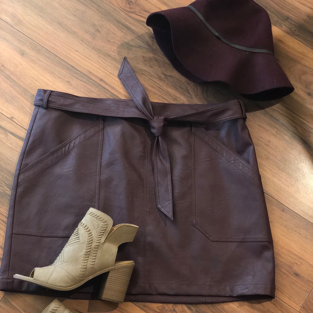 Express Minus The Leather Belted Mini